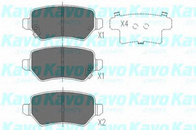 KAVO PARTS kbp4020 -  Комплект тормозных колодок, дисковый тормоз
